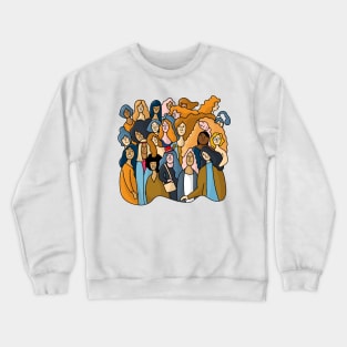 cute woman group Crewneck Sweatshirt